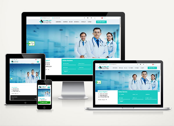 Doktor & Klinik Web Sitesi Paketi Clinic