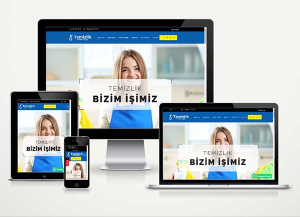 Temizlik Firma Web Paketi v8